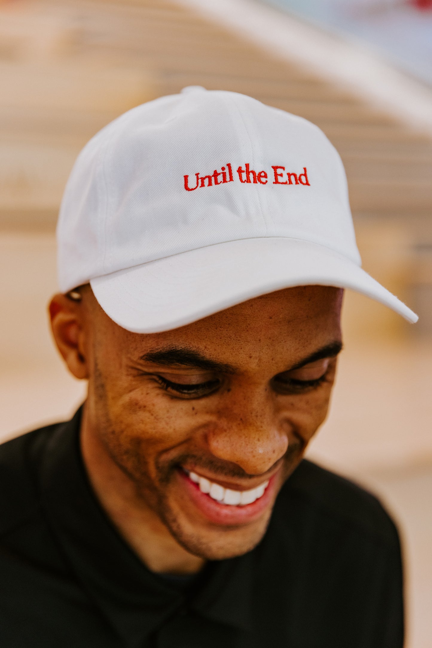 White "Until The End" Hat